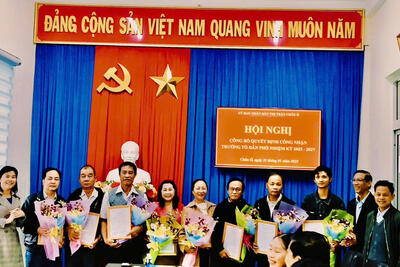 HỘI NGHỊ CÔNG BỐ QUYẾT ĐỊNH CÔNG NHẬN TỔ TRƯỞNG TỔ DÂN PHỐ, NHIỆM KỲ 2025-2027